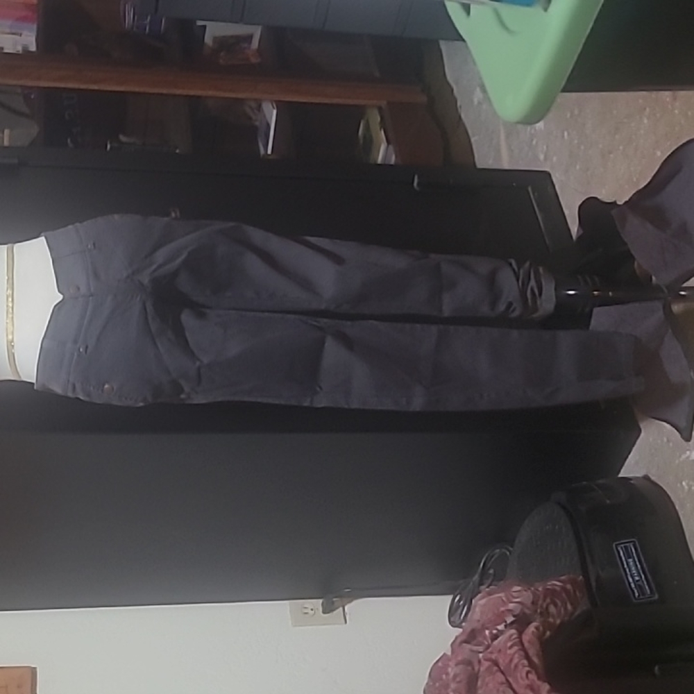 BCBG charcoal grey slim straight leg pants